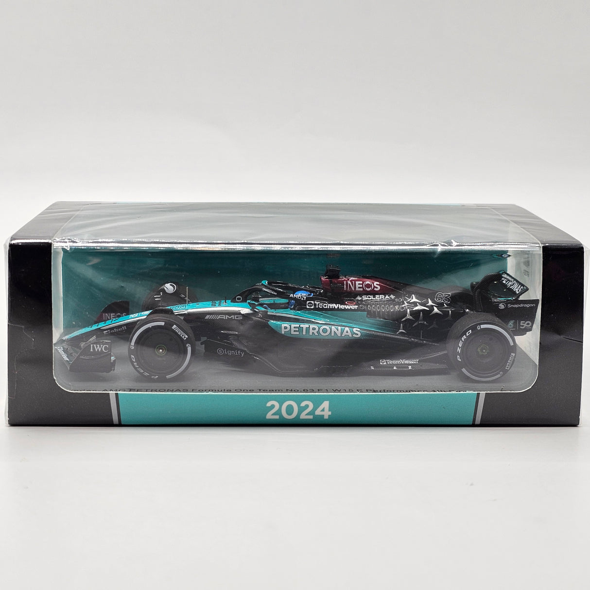 Spark Mercedes-AMG F1 W15 #63 Russell Singapore GP 2024 1/43 Scale