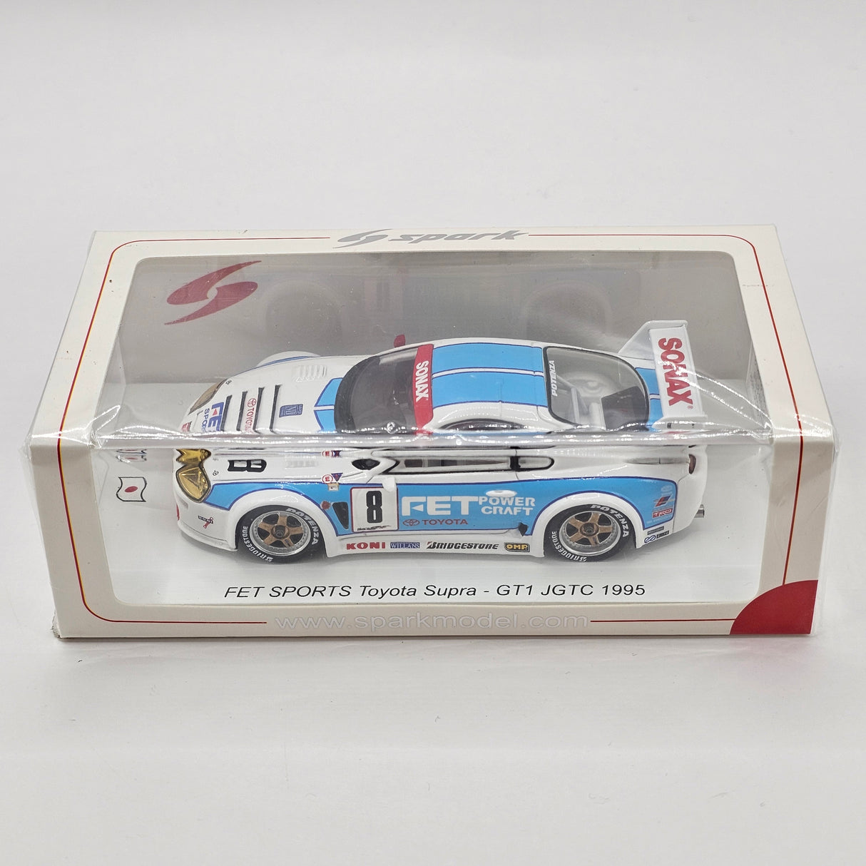 Spark Toyota Supra GT1 #8 FET Racing Team JGTC 1995 1/43 Scale