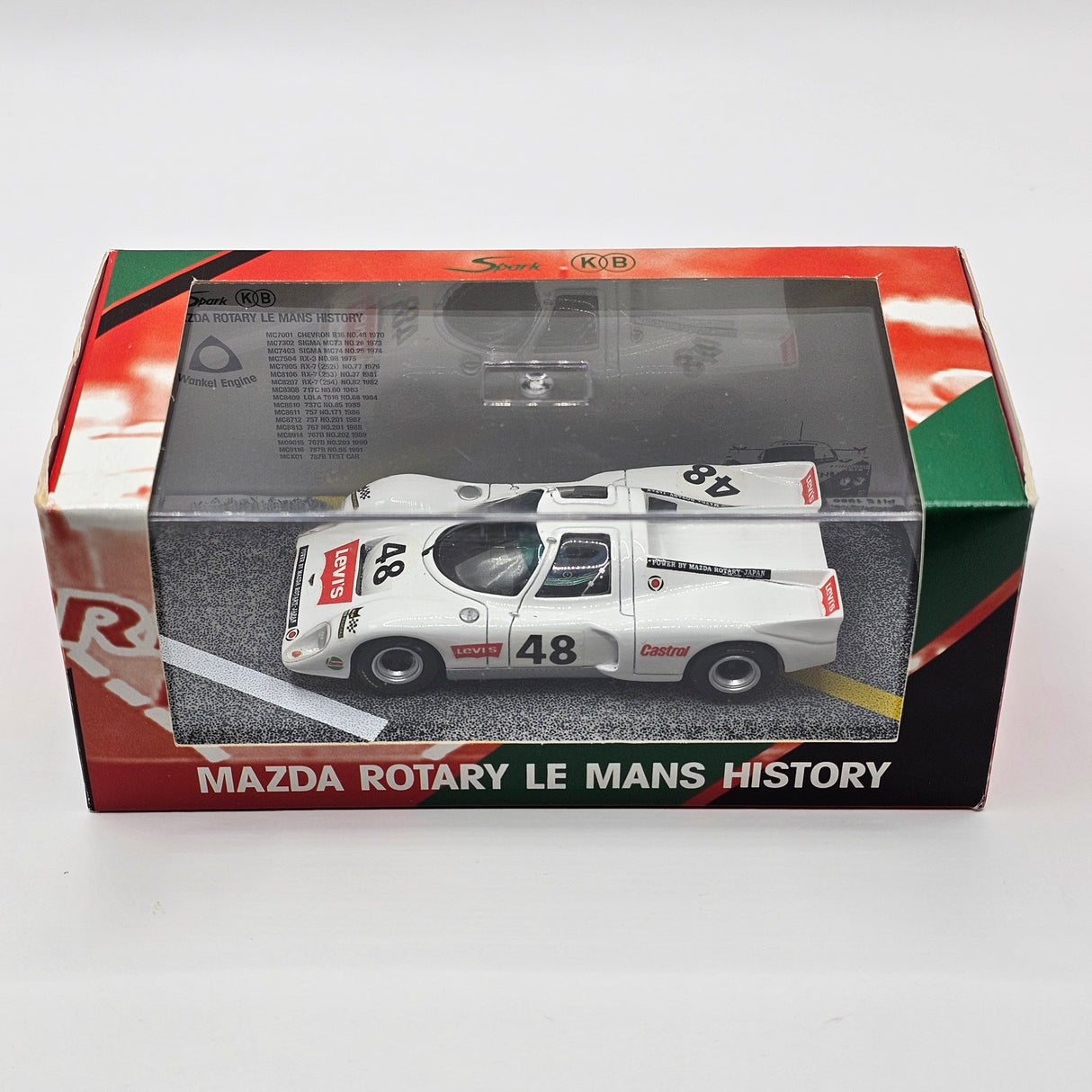 Spark Chevron B16 #48 Levi's Racing Le Mans 24Hrs 1970 Rotary History 1/43 Scale