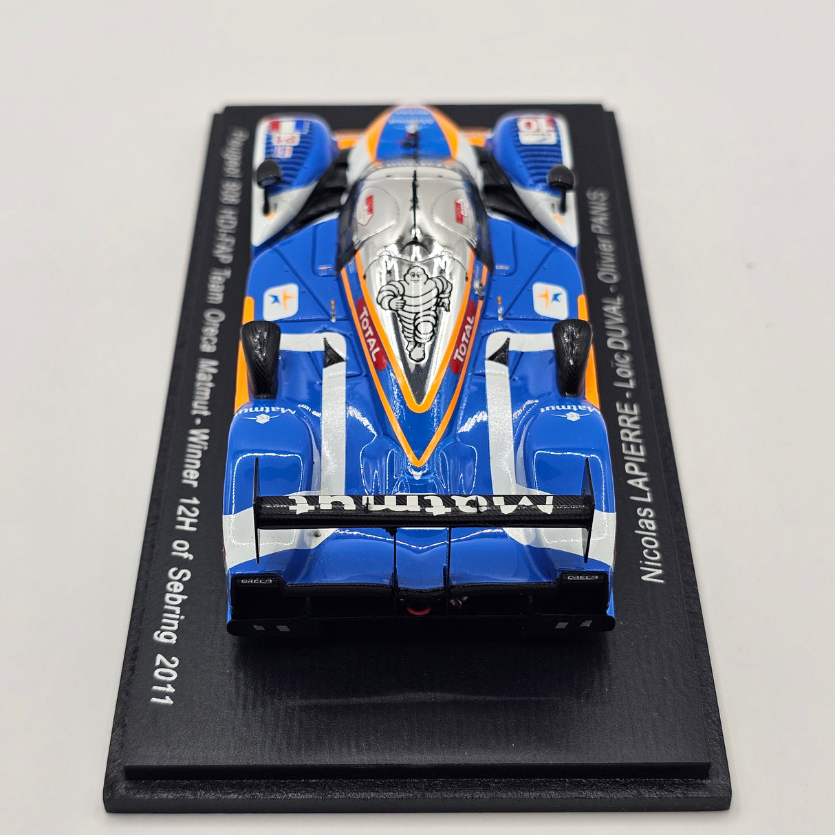 Spark Peugeot 908 HDI FAP #10 Team Oreca Matmut 12H Sebring 2011 Winner 1/43 Scale