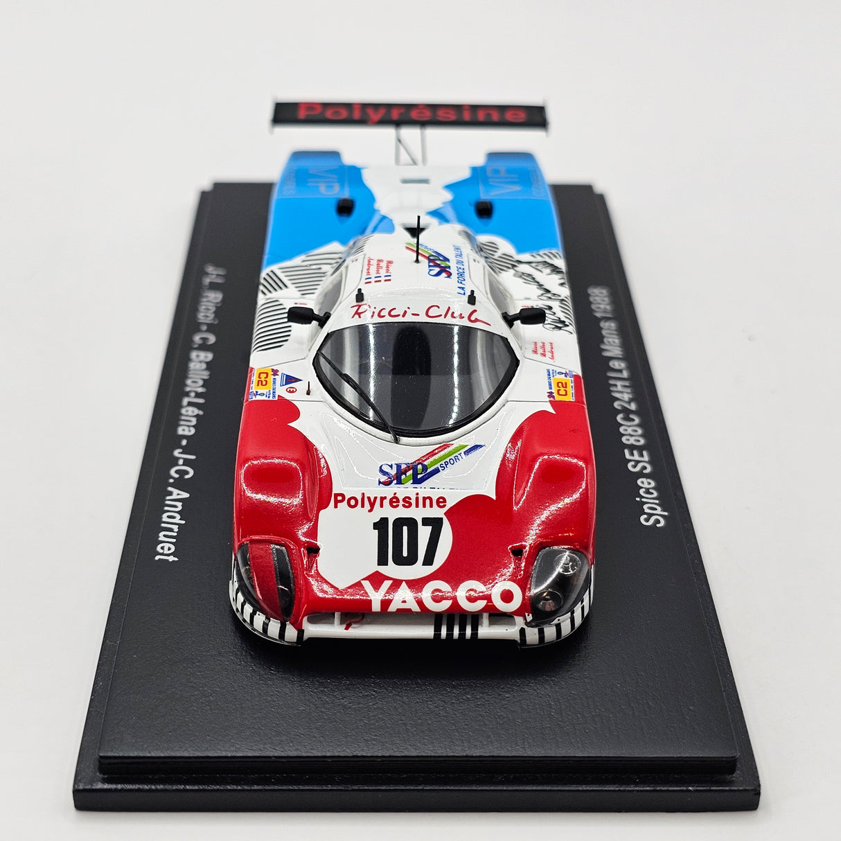 Spark Spice SE88C #107 Chamberlain Engineering 24Hrs Le Mans 1988 1/43 Scale