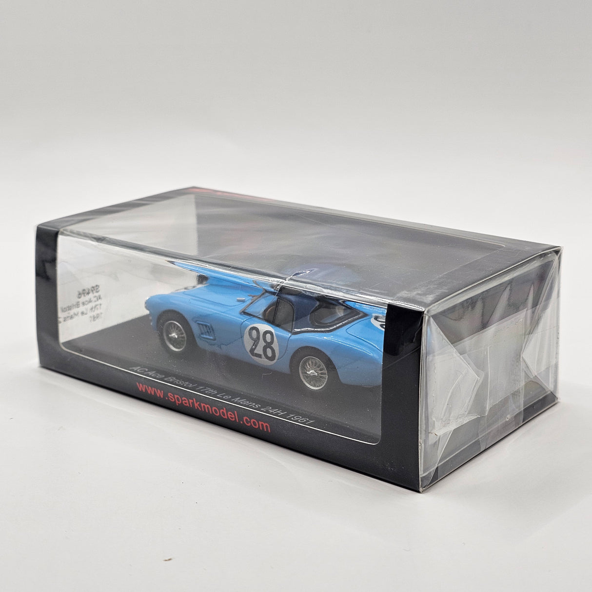 Spark AC Ace Bristol #28 Equipe Chardonnet Le Mans GT 2.0 Class Winner 1961 1/43 Scale