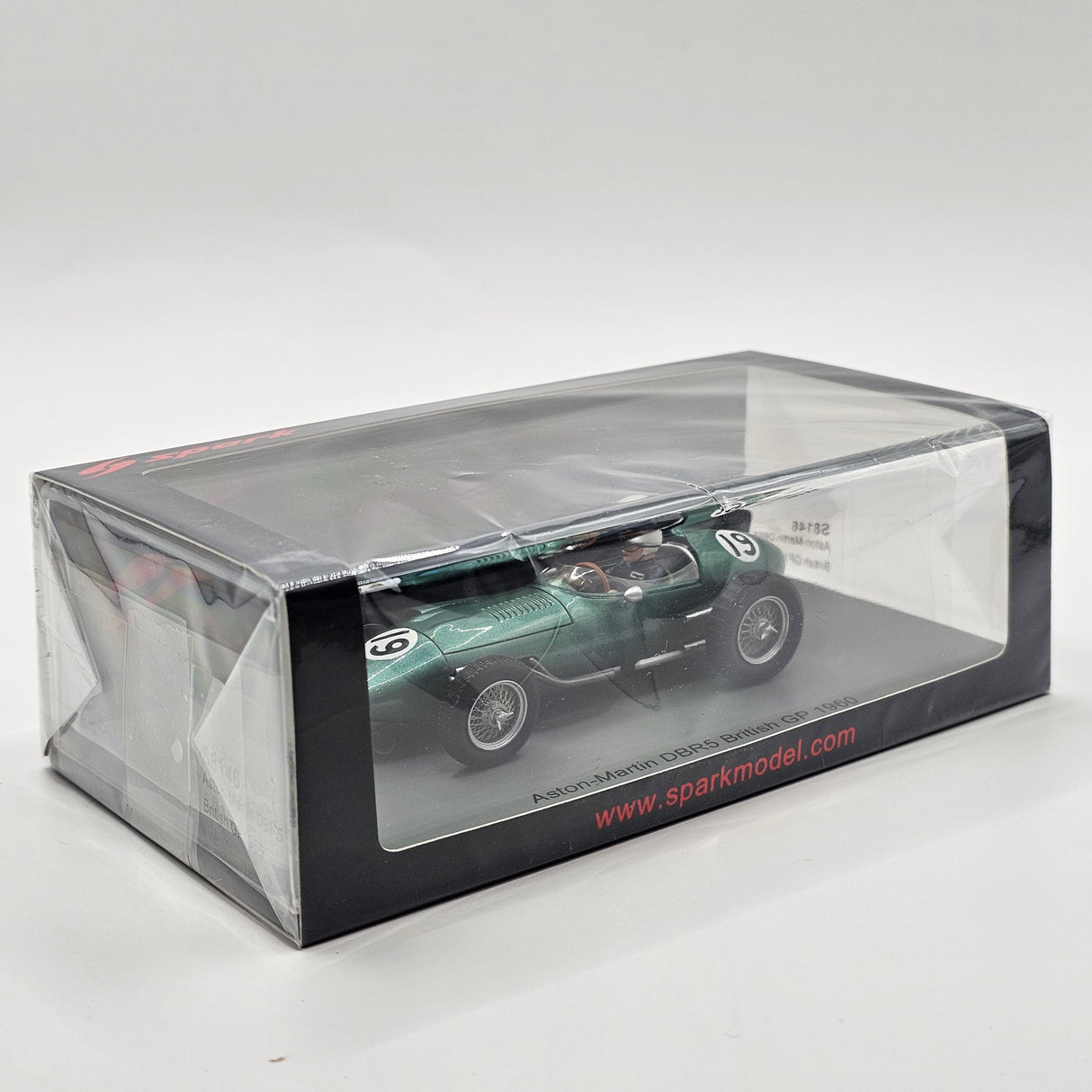 Spark Aston Martin DBR5 #19 Maurice Trintignant British GP 1960 1/43 Scale S8146