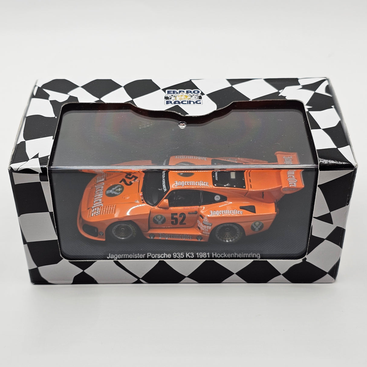 EBBRO Porsche 935 K3 #52 Jägermeister Kremer DRM Hockenheimring 1981 1/43 Scale