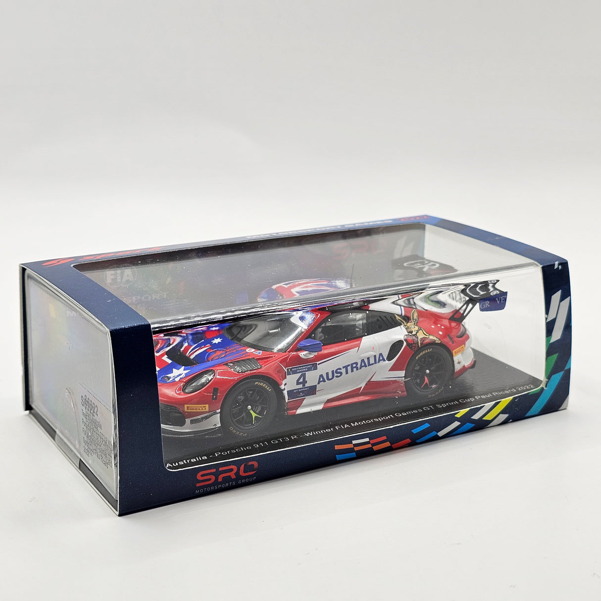 Spark Porsche 911 GT3R #4 Matt Campbell GT Spring Cup Paul Ricard Winner 2022 1/43 Scale