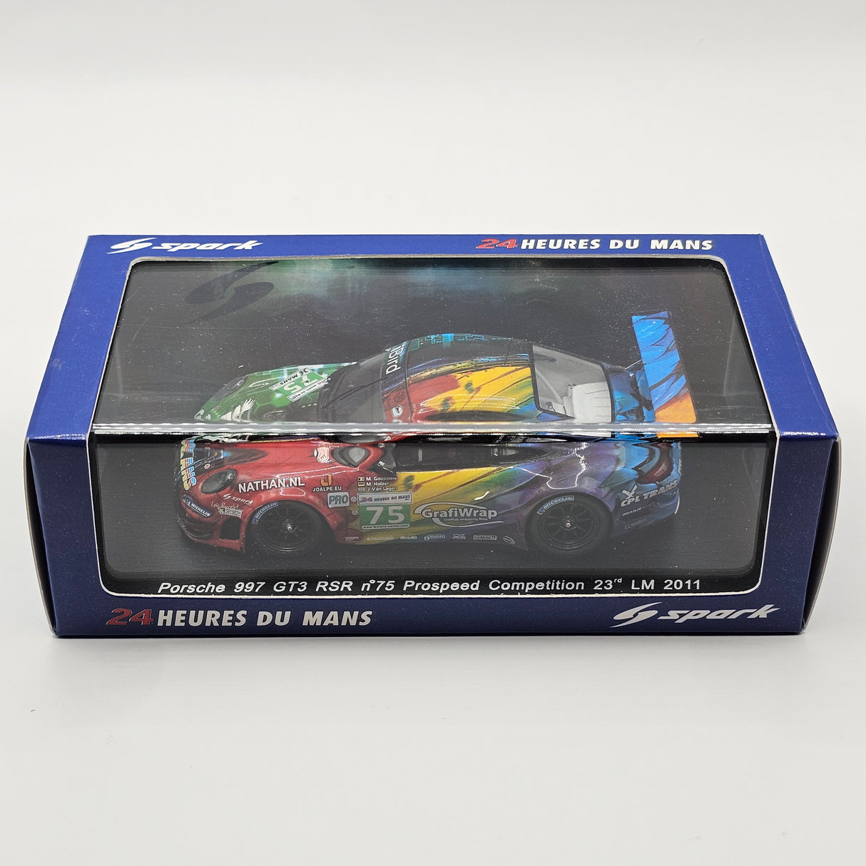 Spark Porsche 997 GT3 RSR #75 Prospeed Competition 24Hrs Le Mans 2011 1/43 Scale