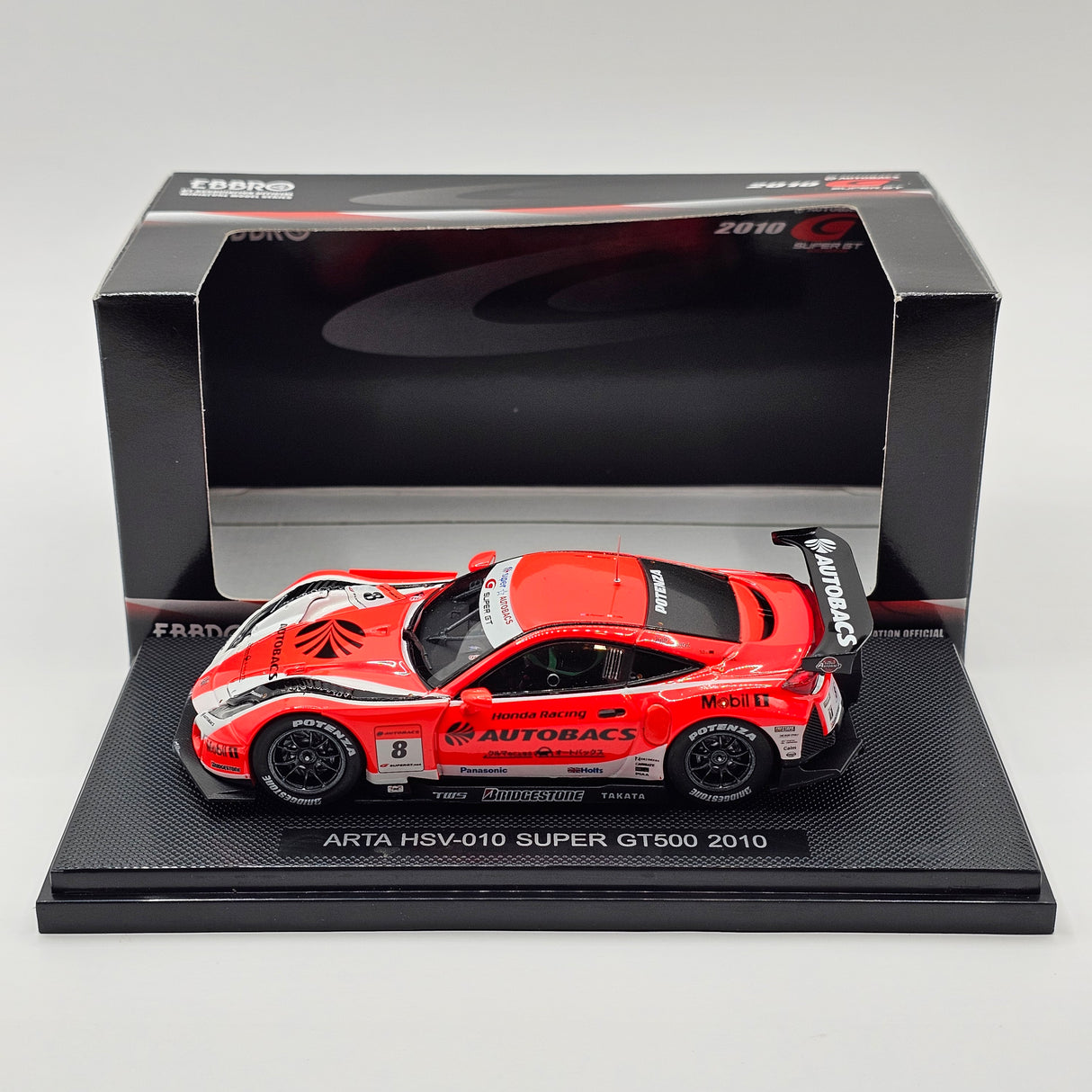 EBBRO Honda HSV-010 #8 Autobacs Racing Team Aguri Super GT GT500 2010 1/43 Scale