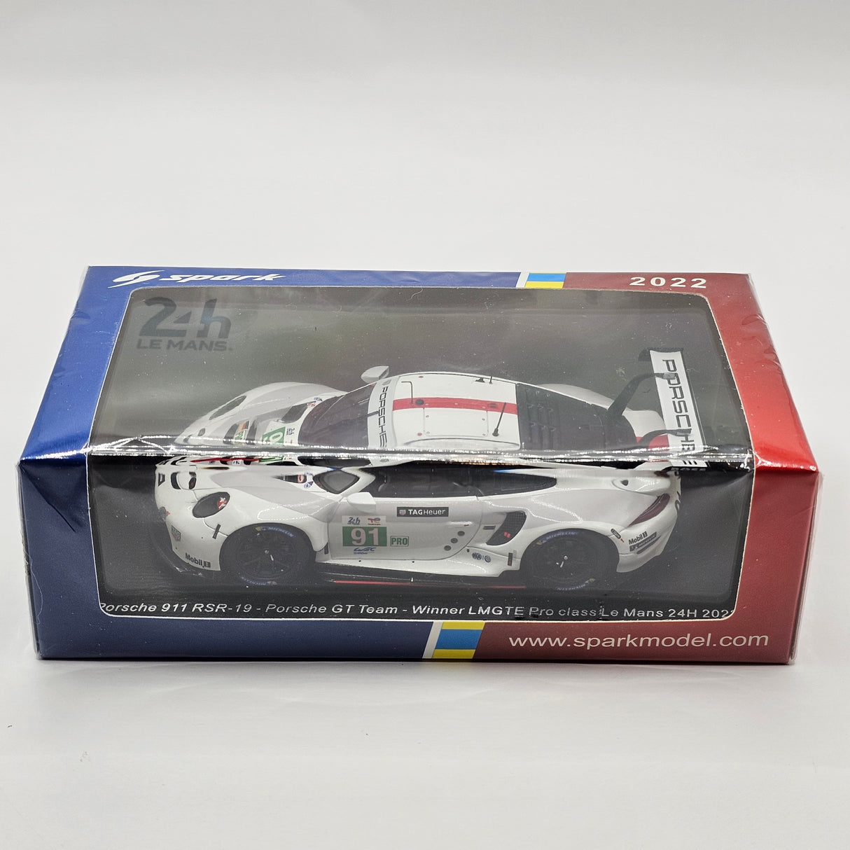 Spark Porsche 911 RSR-19 #91 Porsche GT Team Winner GTE Pro Le Mans 2022 1/43 Scale