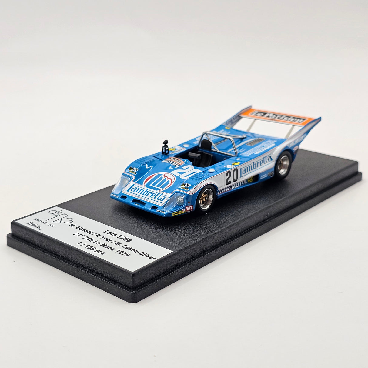 Trofeu DSN Lola T298 BMW #20 Lambretta SAFD 24Hrs Le Mans 1979 1/43 Scale
