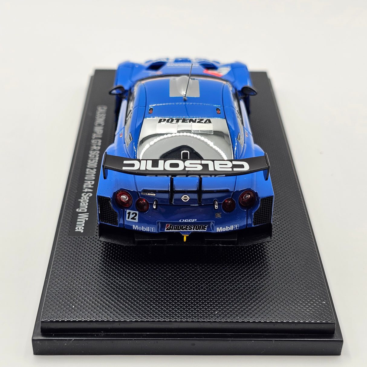 EBBRO Nissan GT-R #12 Calsonic Impul Super GT GT500 2010 Rd4 Winner 1/43 Scale