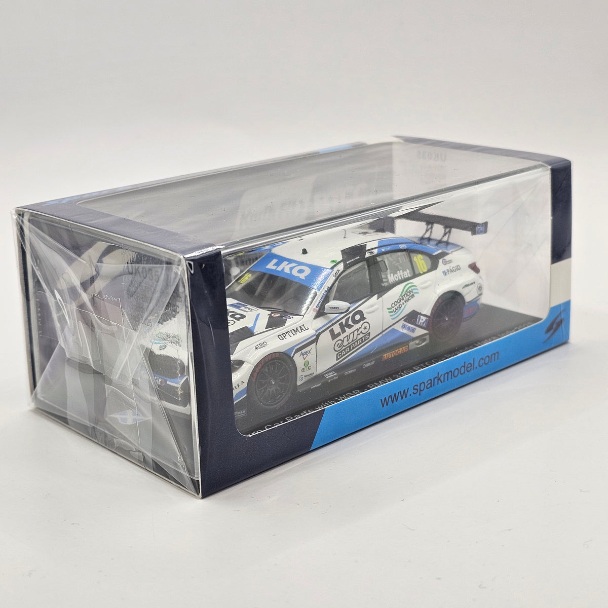 Spark BMW 330i #16 LKQ Euro Car Parts Aidan Moffat BTCC 2025 1/43 Scale UK035