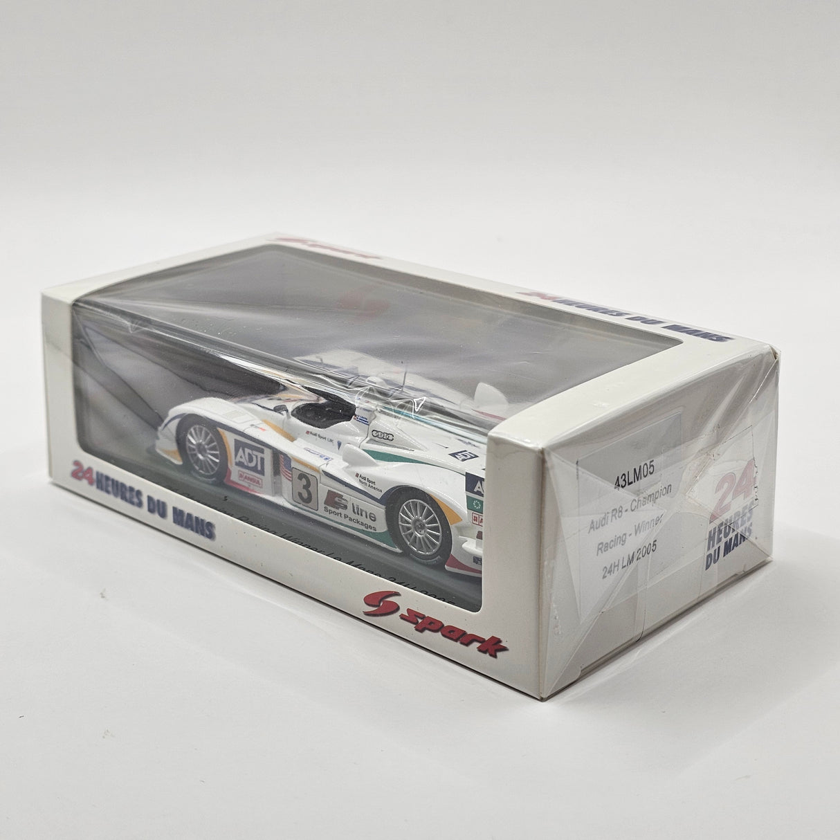 Spark Audi R8 #3 ADT Champion Racing 24Hrs Le Mans 2005 Winner 1/43 Scale 43LM05