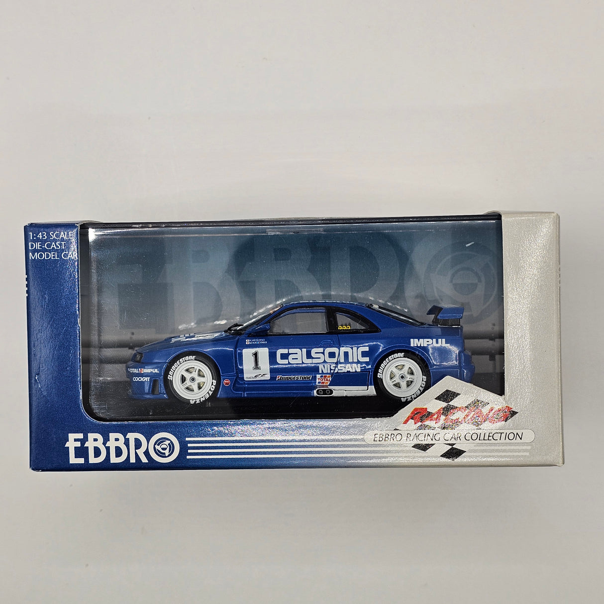 EBBRO Nissan Skyline GT-R #1 Calsonic Hoshino JGTC GT1 1995 1/43 Scale