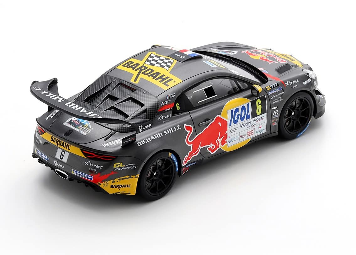 Spark Alpine A110 GT+ Rallye du Mont Blanc 2024 Winner Sébastien Loeb 1/18 Scale