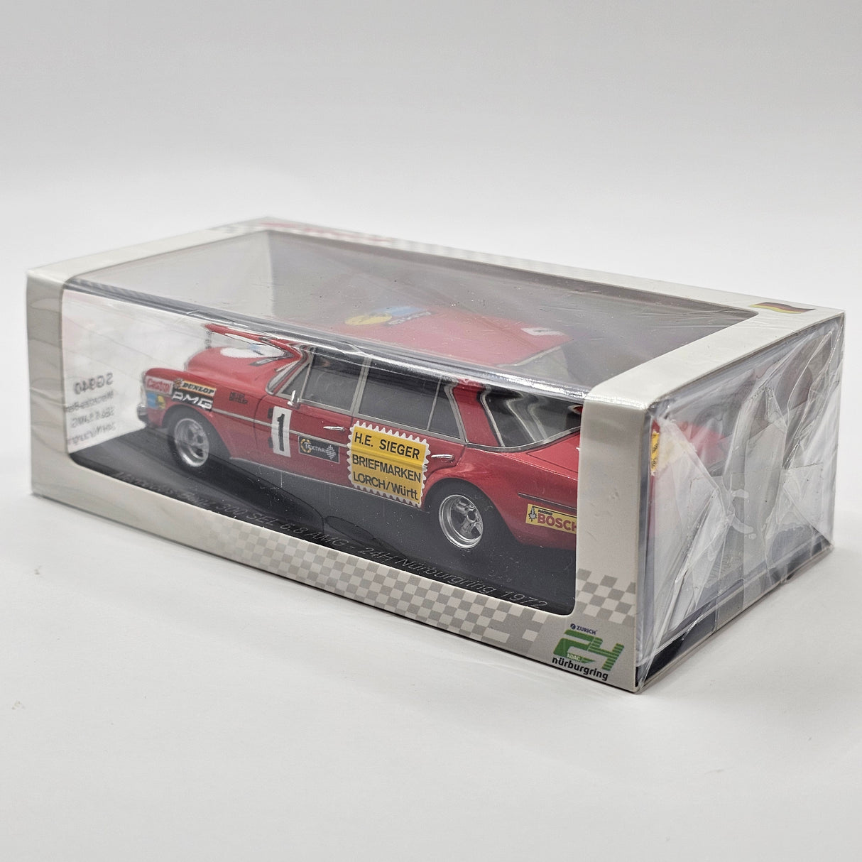 Spark Mercedes Benz 300 SEL AMG #1 24Hrs Nurburgring 1972 1/43 Scale SG940