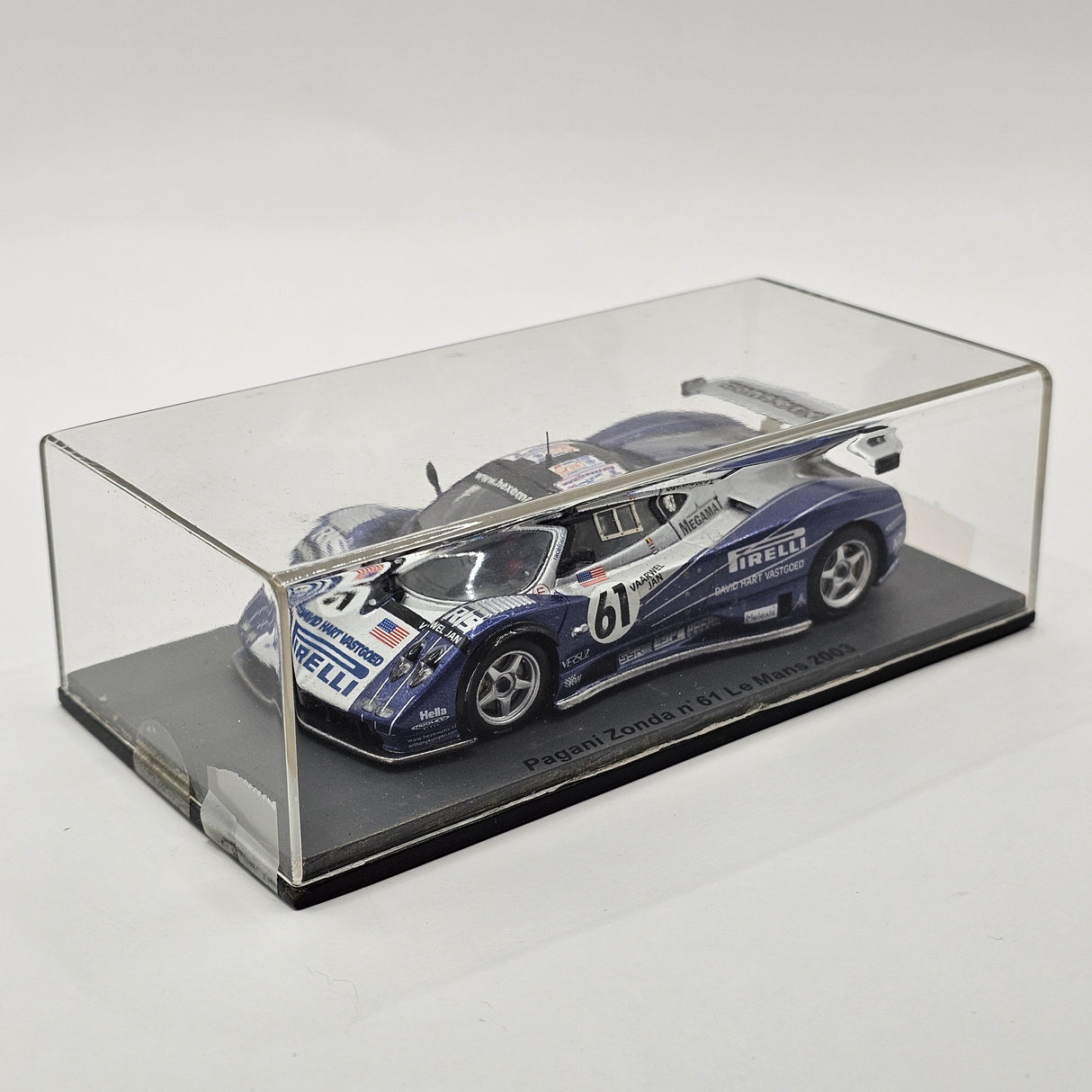 Spark Pagani Zonda GR #61 Carsport America 24Hrs Le Mans 2003 1/43 Scale