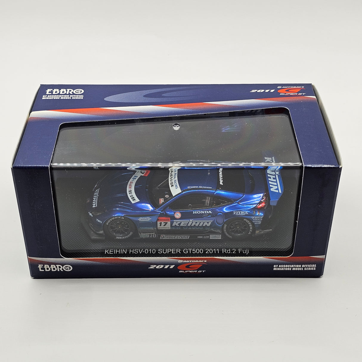EBBRO Honda HSV-010 #17 Keihin Real Racing Super GT GT500 Rd2 Fuji 2011 1/43 Scale