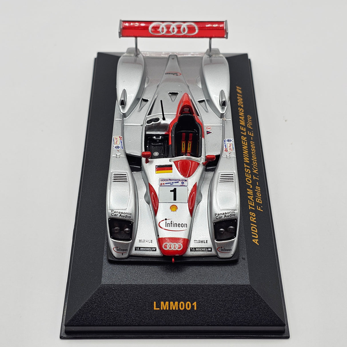 IXO Audi R8 #1 Audi Sport Team Joest Le Mans Winner 2001 1/43 Scale LMM001