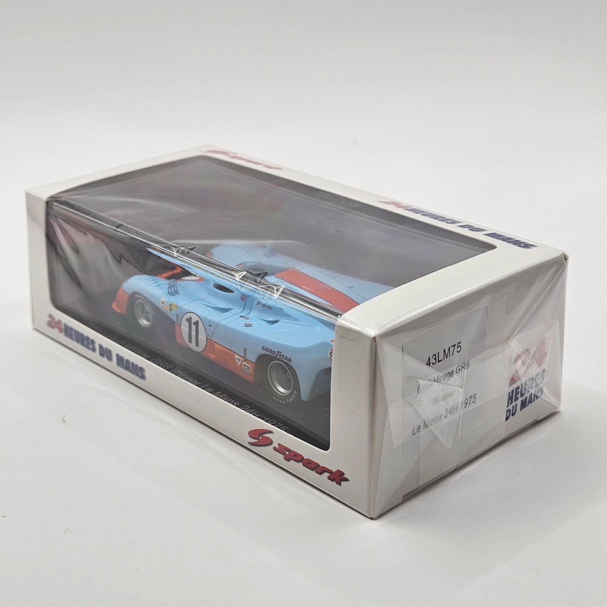 Spark Mirage GR8 #11 Gulf Research Racing 24Hrs Le Mans 1975 Winner 1/43 Scale 43LM75