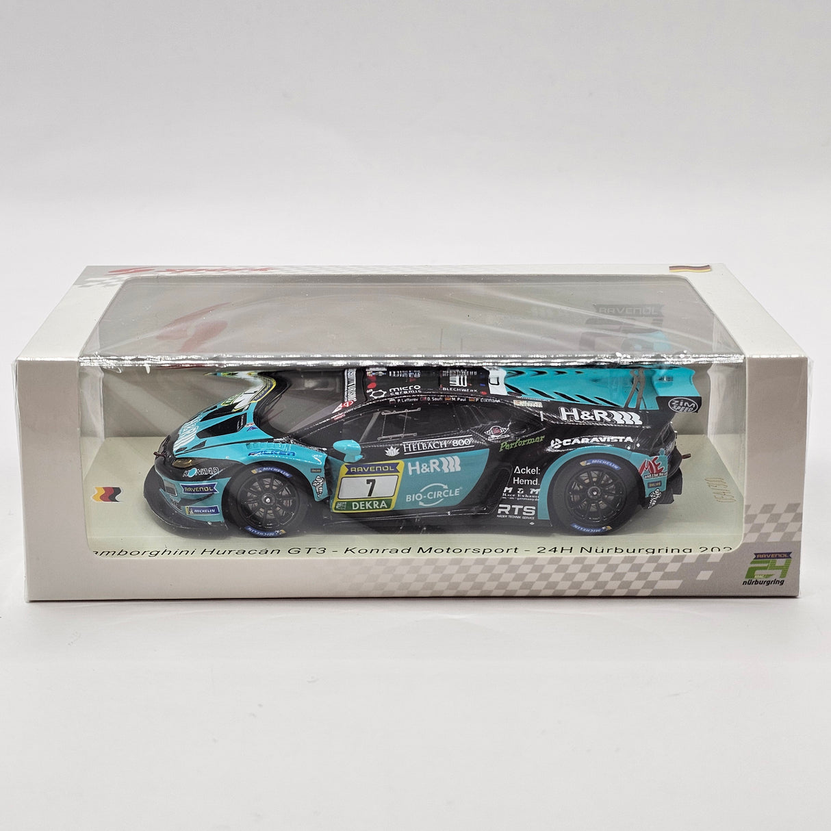 Spark Lamborghini Huracán GT3 Evo 2 #7 Konrad Motorsport 24Hrs Nurburgring 1/43 Scale