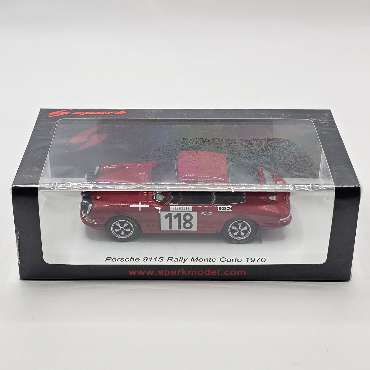 Spark Porsche 911S #188 Rally Monte Carlo 1970 1/43 Scale S6606