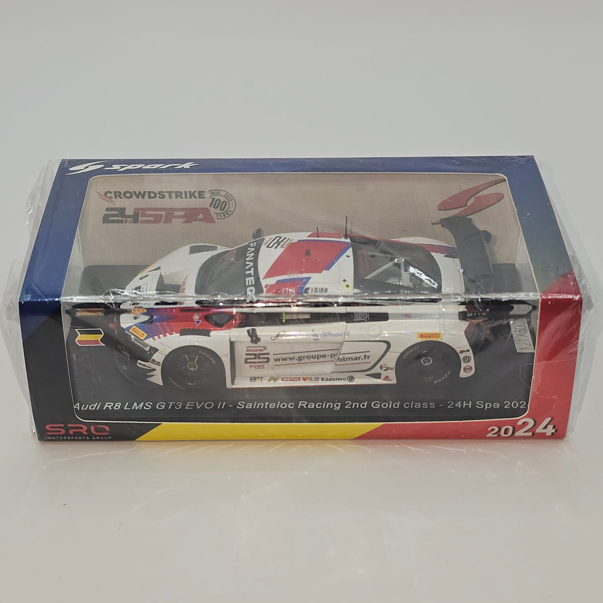 Spark Audi R8 GT3 EVO II #25 Saintéloc Racing 24Hrs Spa 2024 1/43 Scale SB791