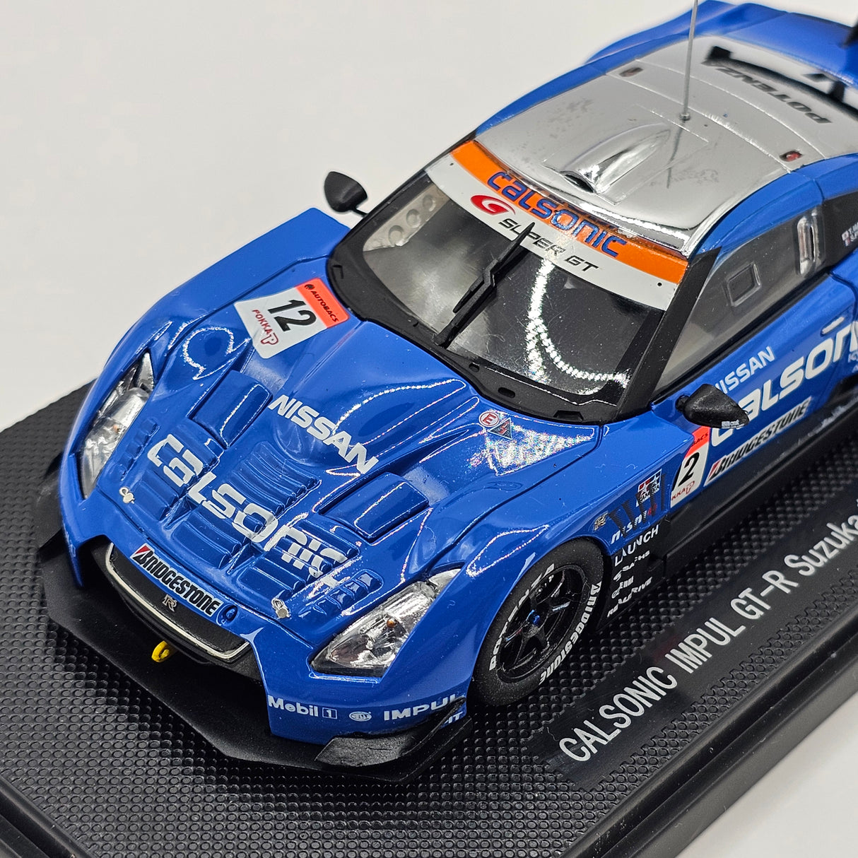 EBBRO Nissan GT-R #12 Calsonic Impul Super GT GT500 Suzuka 1000KM 2008 1/43 Scale