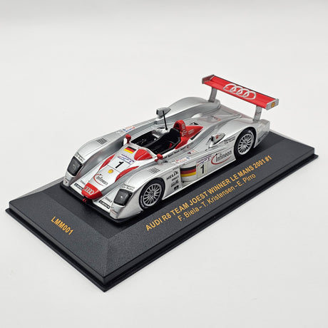 IXO Audi R8 #1 Audi Sport Team Joest Le Mans Winner 2001 1/43 Scale LMM001