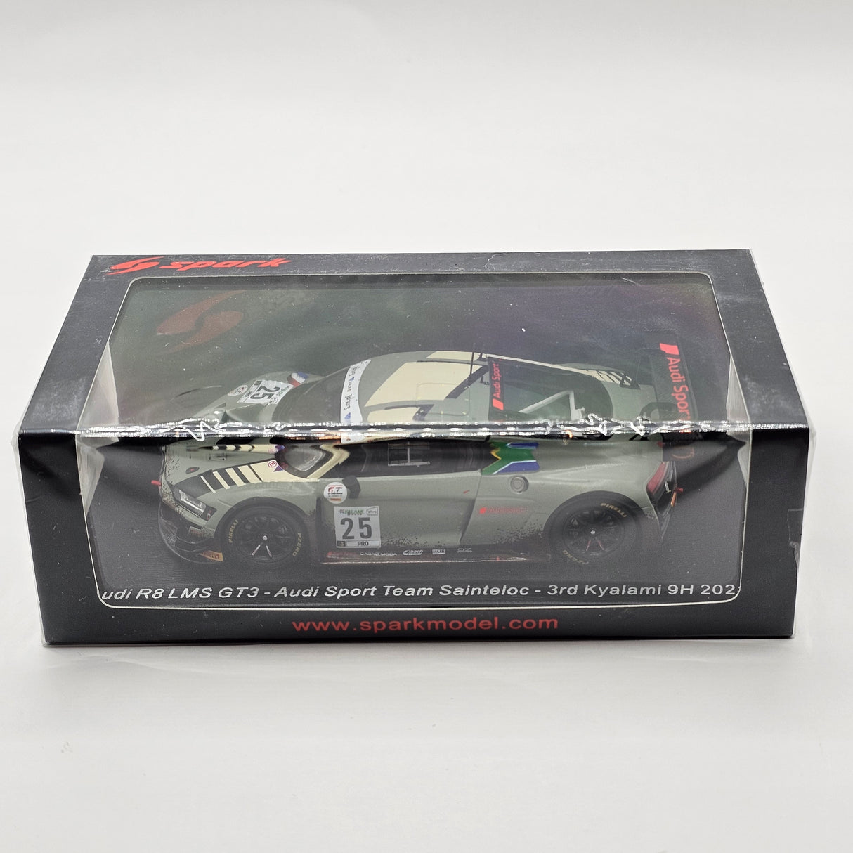 Spark Audi R8 LMS GT3 #25 Saintéloc Racing 3rd 9Hrs Kyalami 2021 1/43 Scale