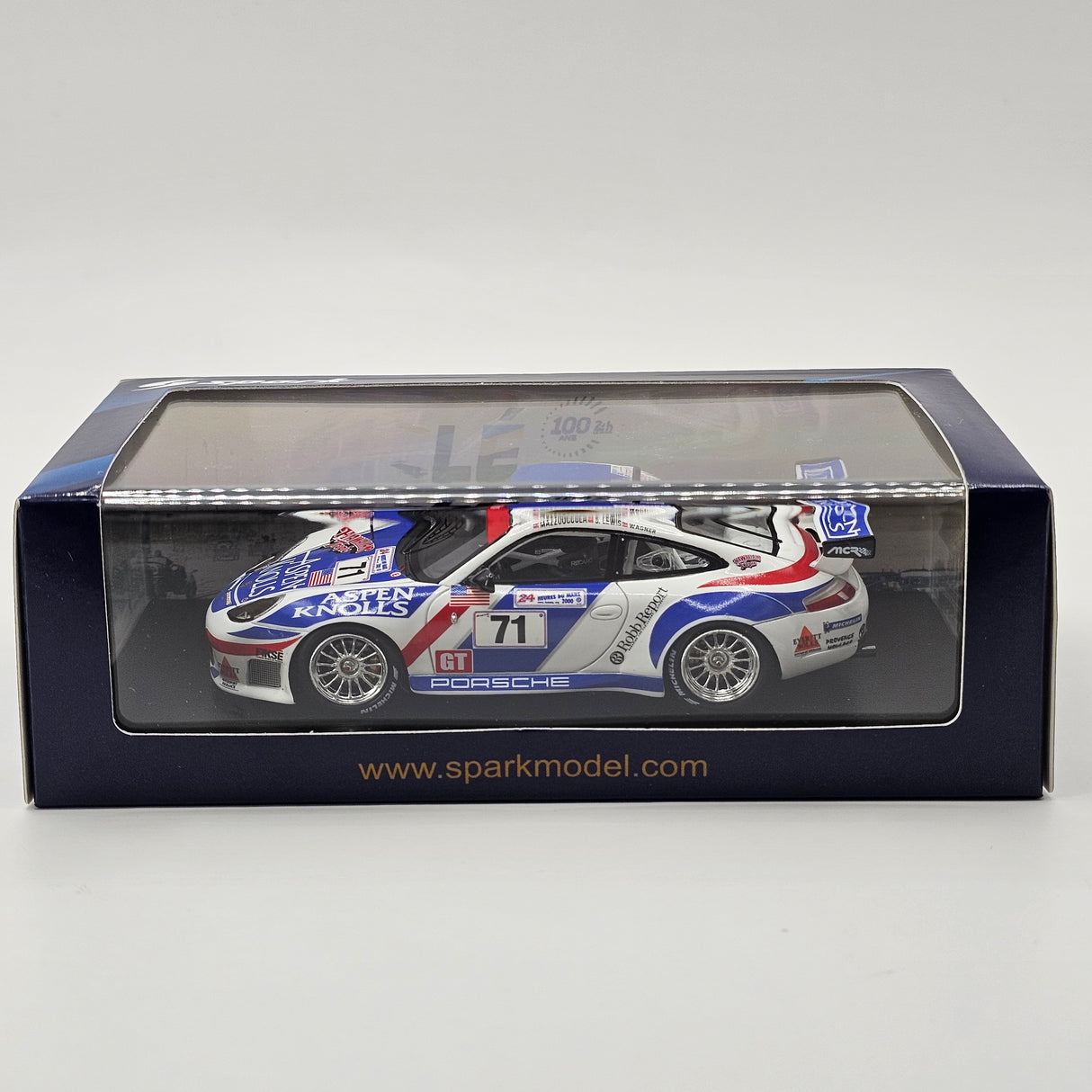 Spark Porsche 911 GT3-R #71 Michael Colucci Racing 24Hrs Le Mans 2000 1/43 Scale