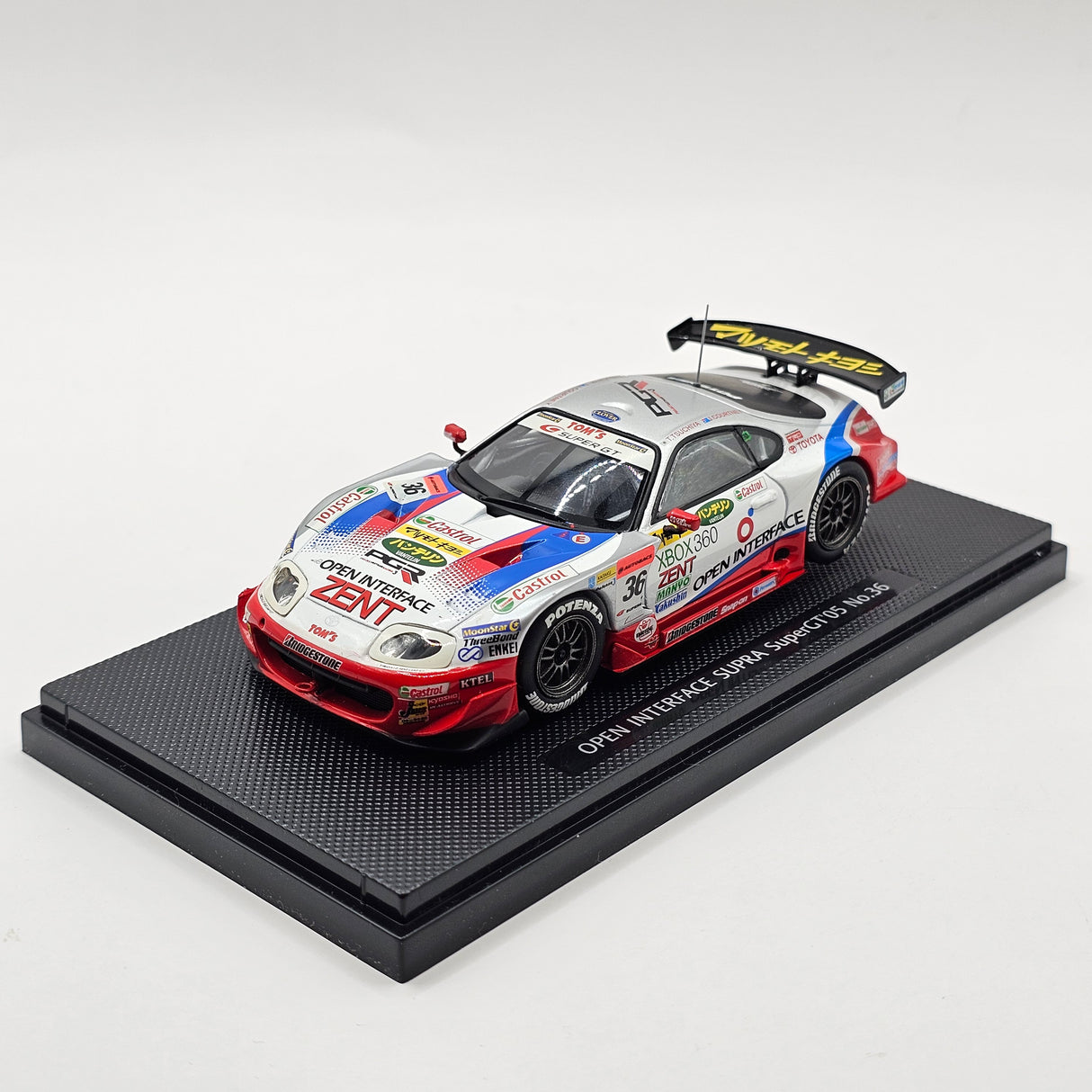 EBBRO Toyota Supra #36 Open Interface Tom's Super GT GT500 2005 1/43 Scale