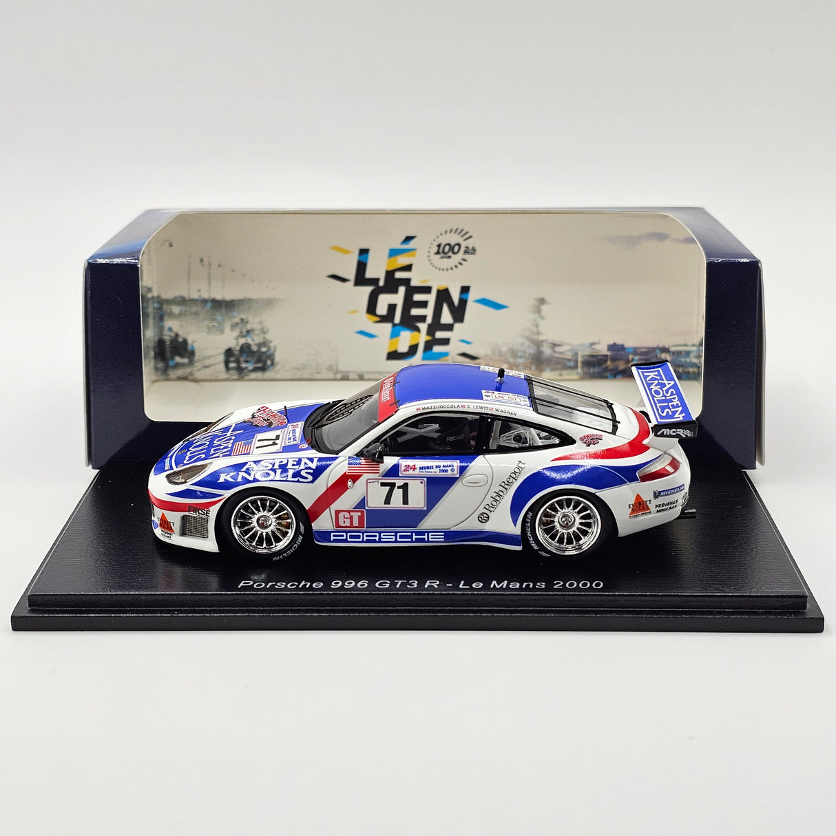 Spark Porsche 911 GT3-R #71 Michael Colucci Racing 24Hrs Le Mans 2000 1/43 Scale