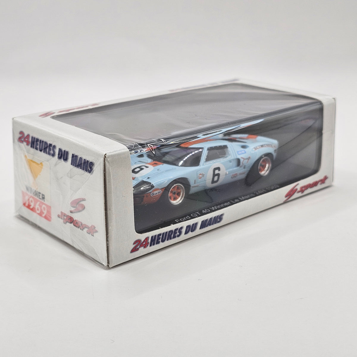 Spark Ford GT40 #6 JW Automotive Engineering Winner 24Hrs Le Mans 1969 1/43 Scale