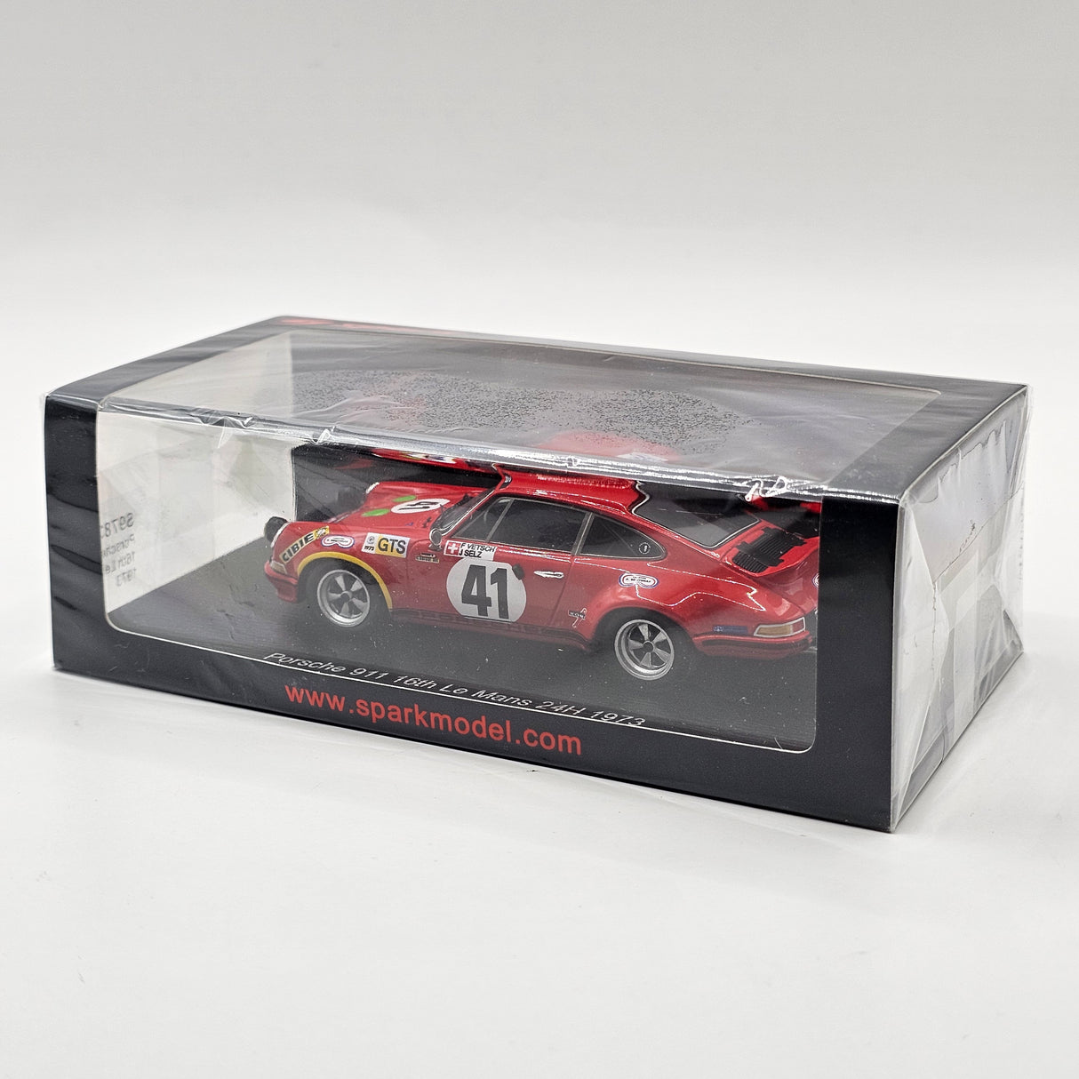 Spark Porsche Carrera RSR 2.8 #41 Schiller Racing Le Mans 24H 1973 1/43 Scale