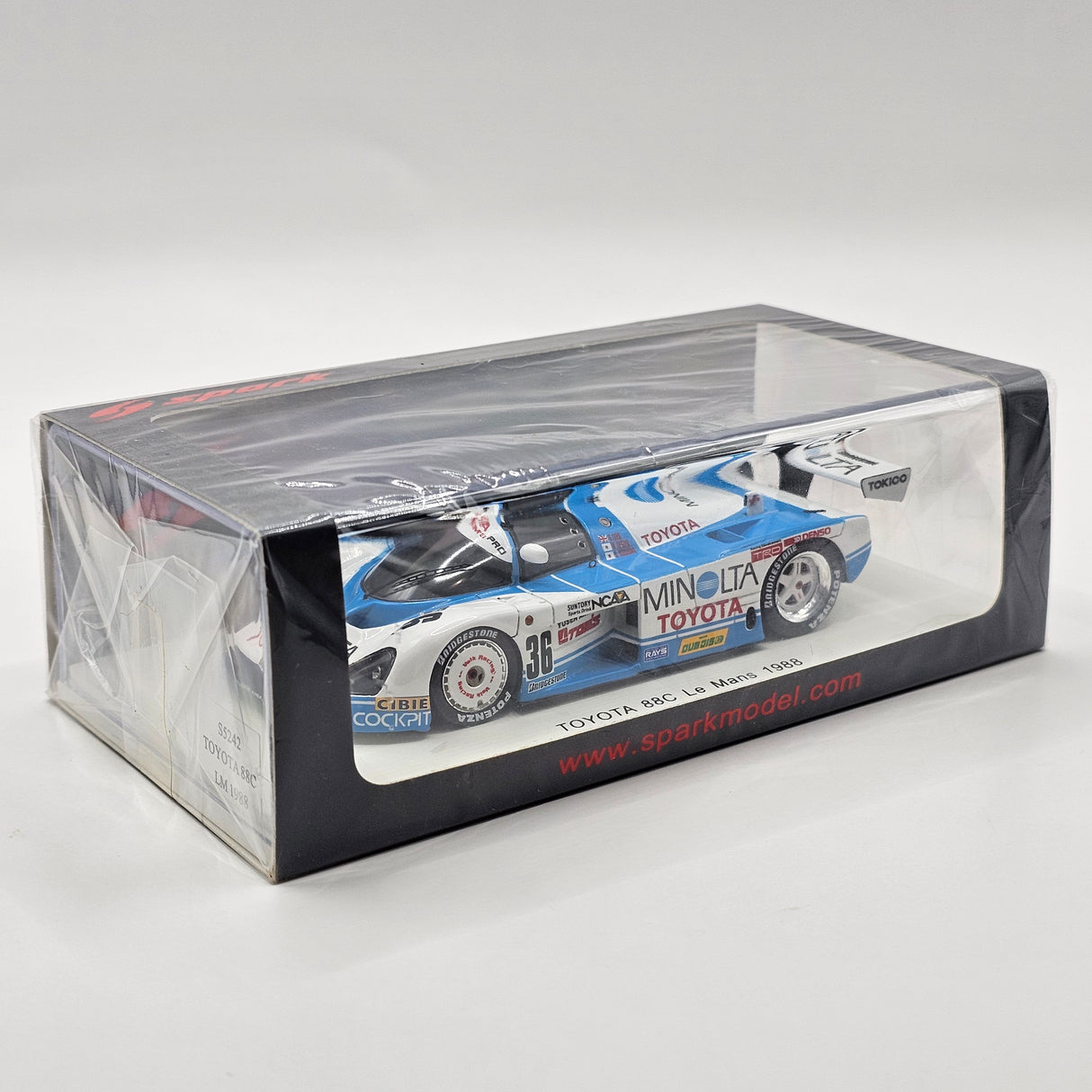 Spark Toyota 88C #36 Toyota Team TOM'S 24Hrs Le Mans 1988 1/43 Scale