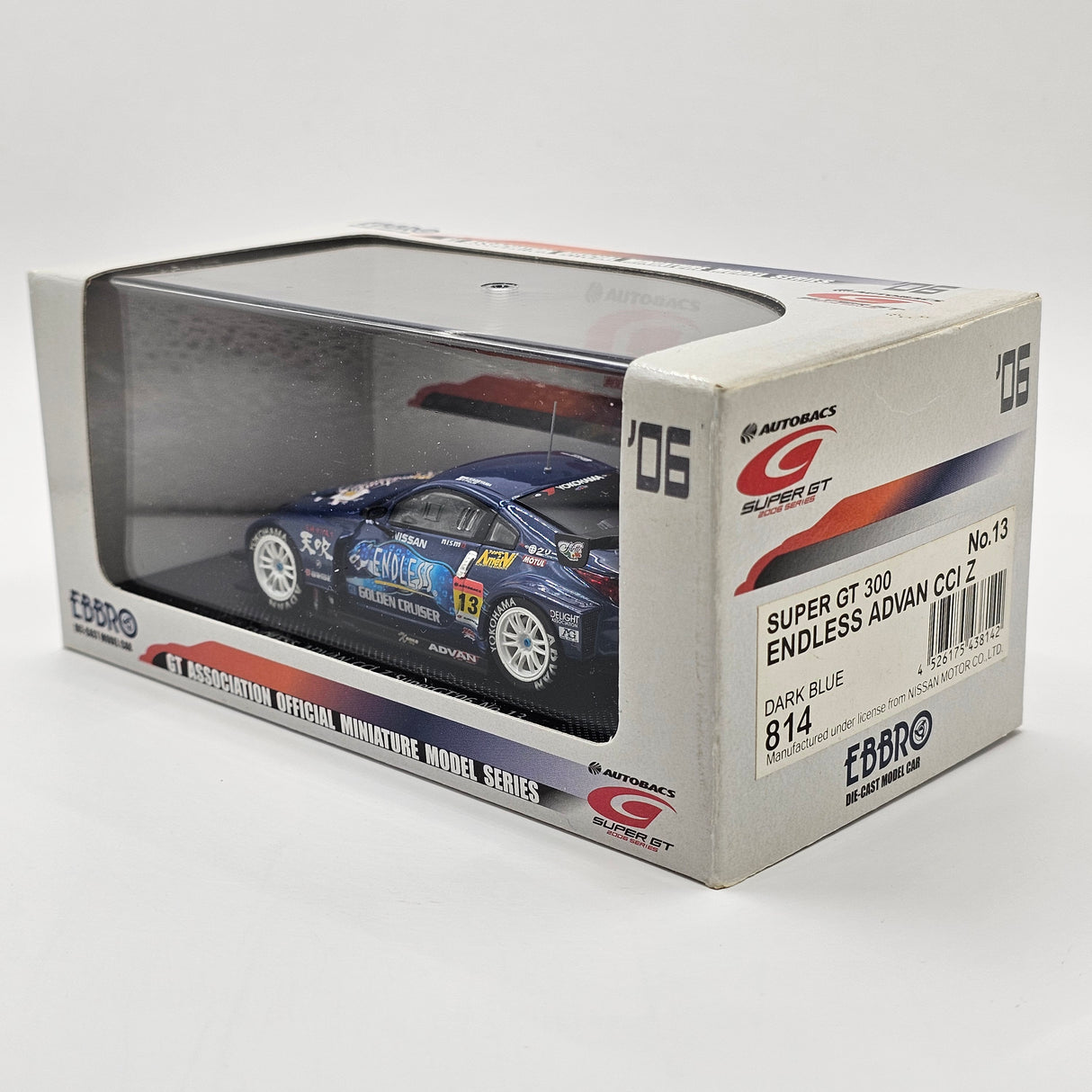 EBBRO Nissan Fairlady Z #13 Endless Sports Super GT GT300 2006 1/43 Scale