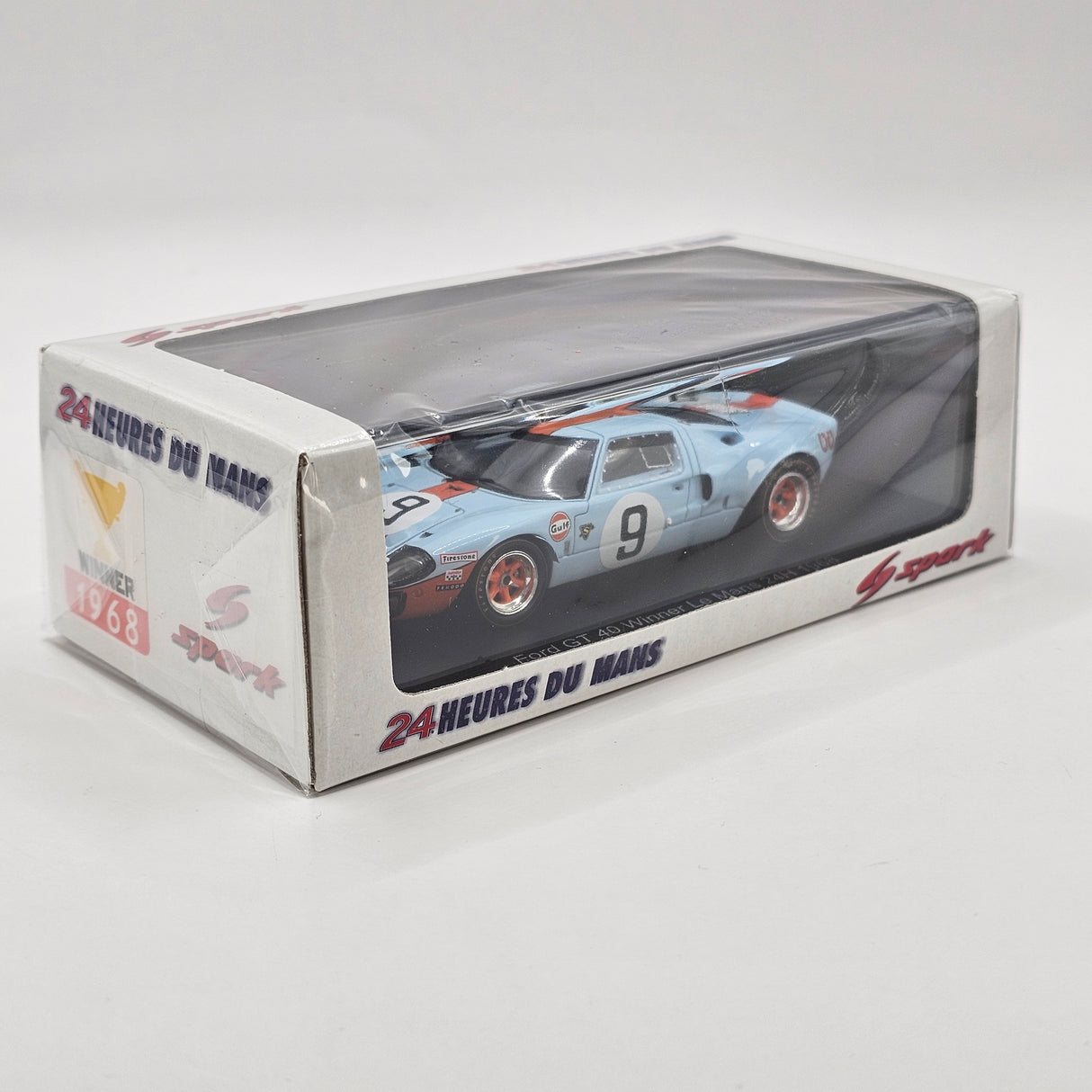 Spark Ford GT40 #9 JW Automotive Engineering Winner 24Hrs Le Mans 1968 1/43 Scale