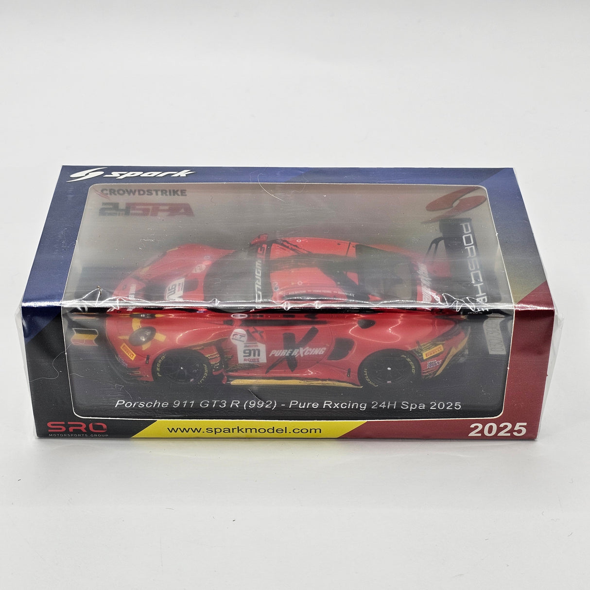 Spark Porsche 911 GT3 R (992) #911 Pure Rxcing 24Hrs Spa 2025 1/43 Scale