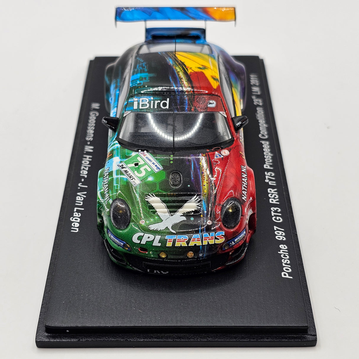 Spark Porsche 997 GT3 RSR #75 Prospeed Competition 24Hrs Le Mans 2011 1/43 Scale