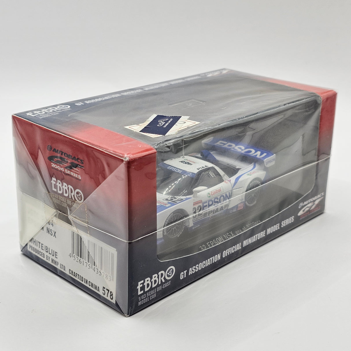 EBBRO Honda NSX #32 Epson Nakajima Racing JGTC GT500 2004 1/43 Scale