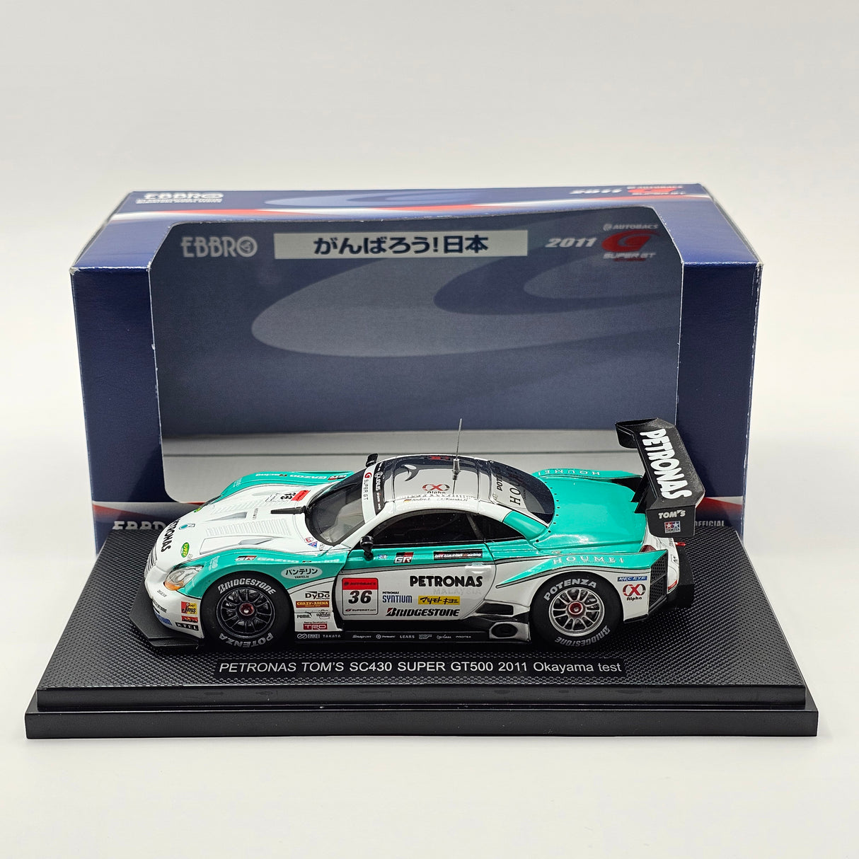 EBBRO Lexus SC430 #36 Petronas TOM'S Super GT 2011 GT500 1/43 Scale