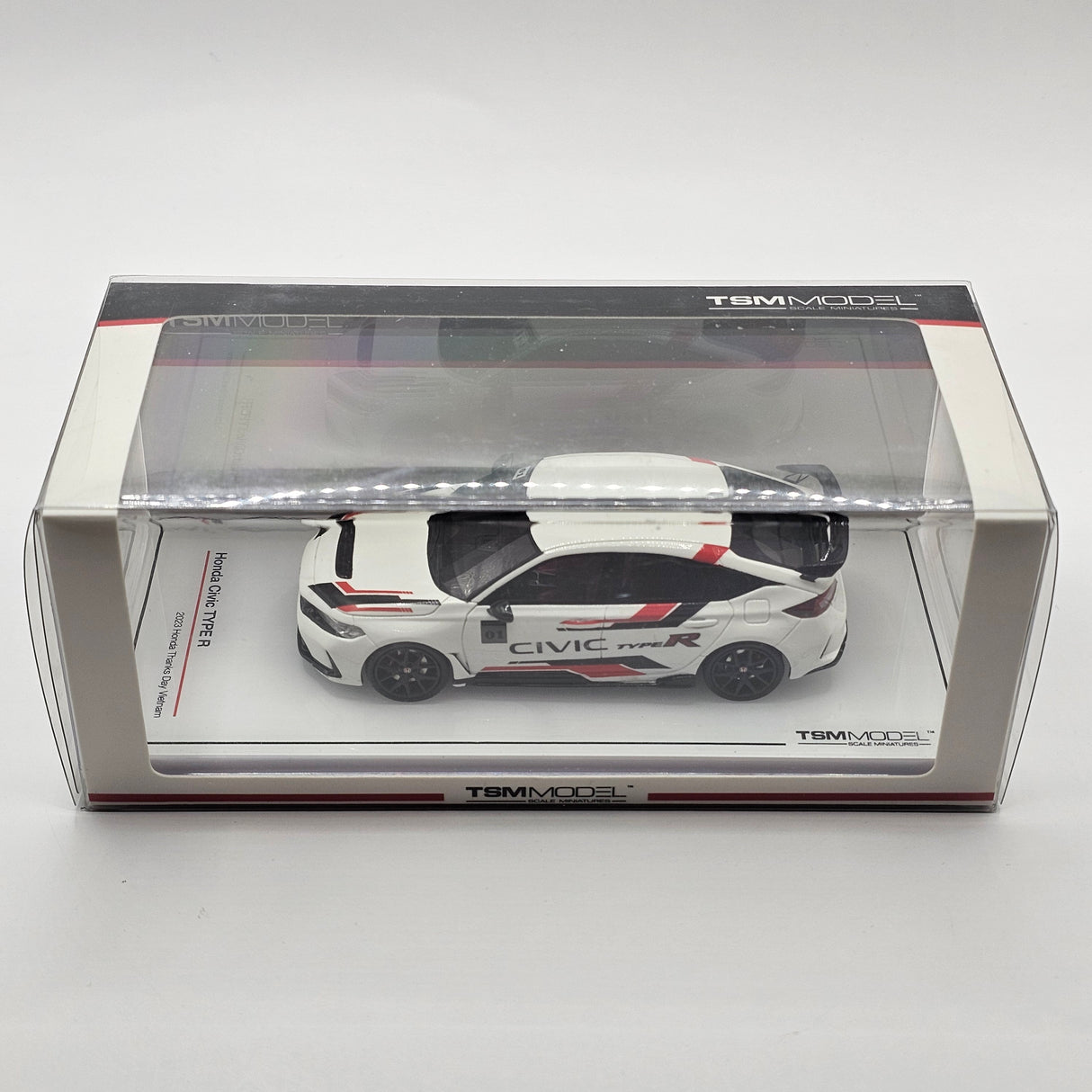 Truescale TSM Honda Civic Type-R 2023 Honda Thanks Day Vietnam White 1/43 Scale