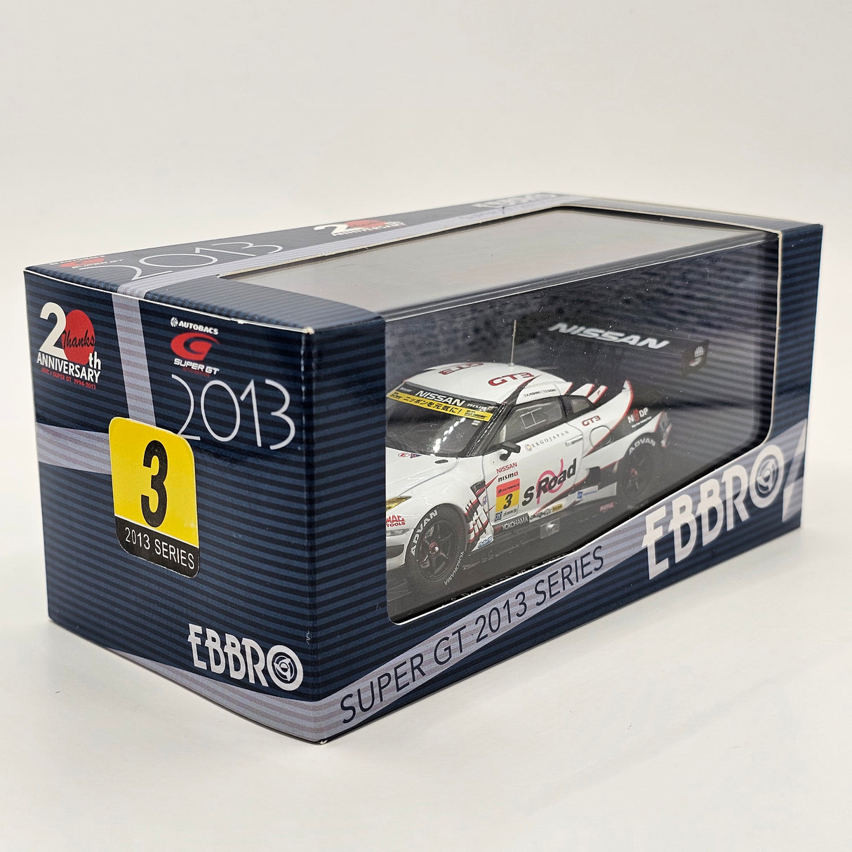 EBBRO Nissan GT-R GT3 GT300 #3 S-Road NDDP Racing Super GT 2013 1/43 Scale