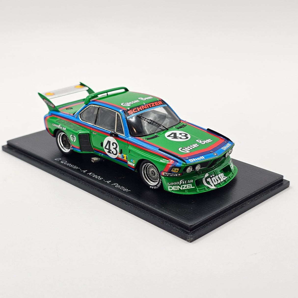 Spark BMW 3.0 CSL #43 Schnitzer Motorsport 24Hrs Le Mans 1976 1/43 Scale S1570