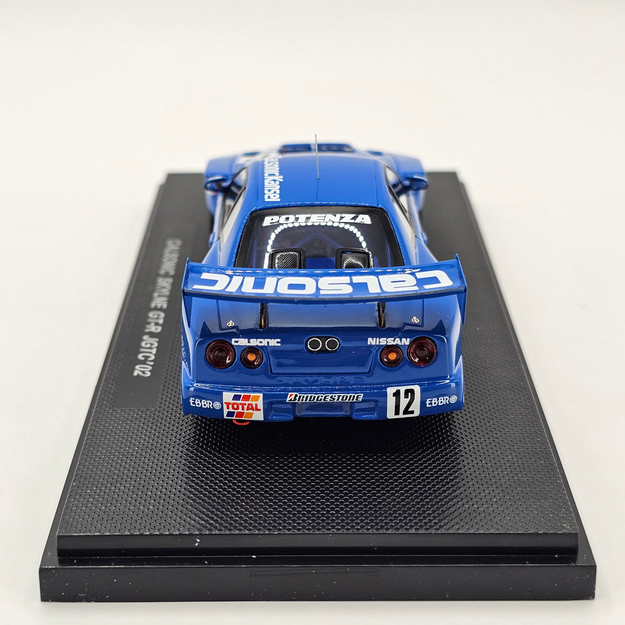 EBBRO P-4 Nissan Skyline R34 GT-R GT500 #12 Calsonic JGTC 2002 1/43 Scale
