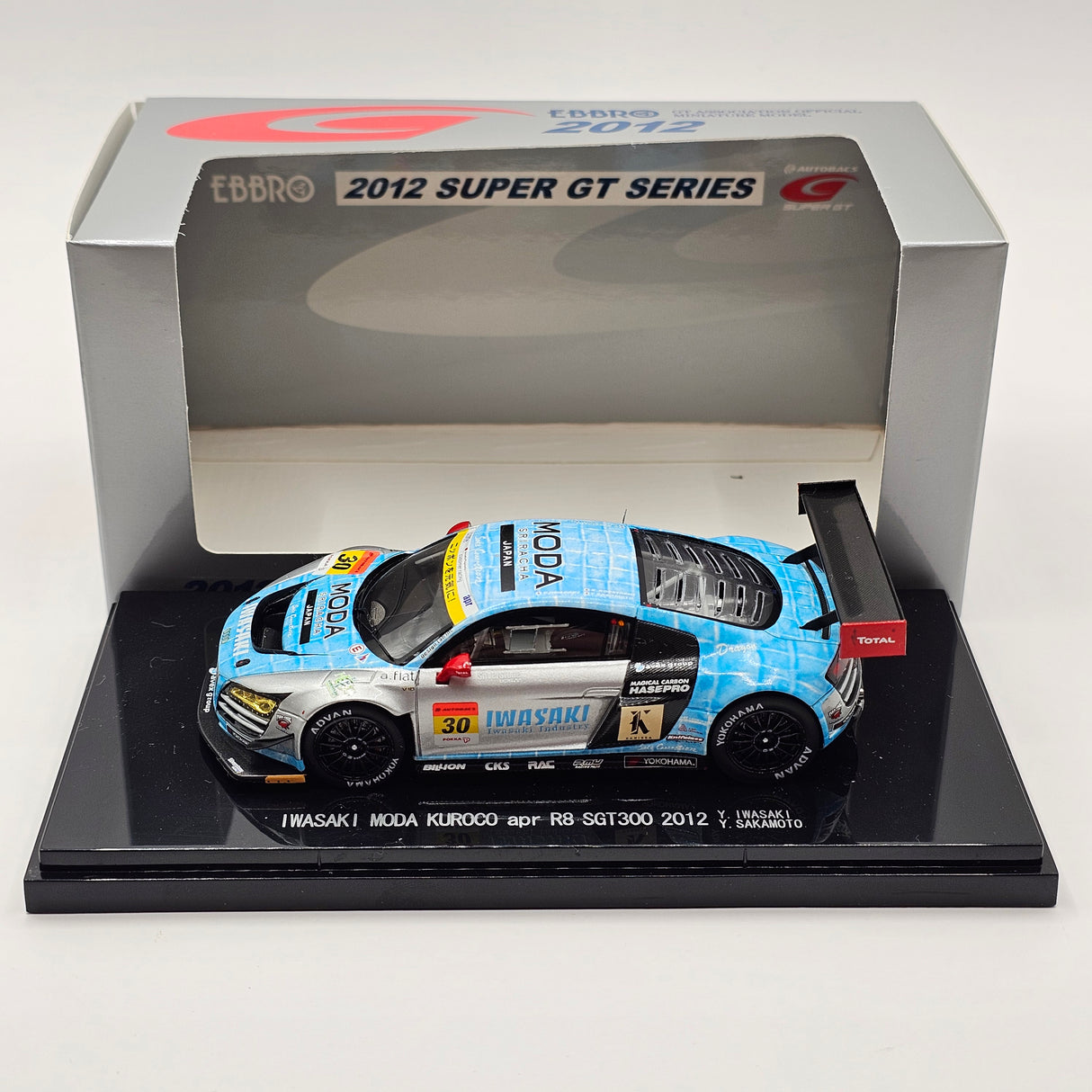 EBBRO Audi R8 #30 Team apr Super GT GT300 2012 1/43 Scale