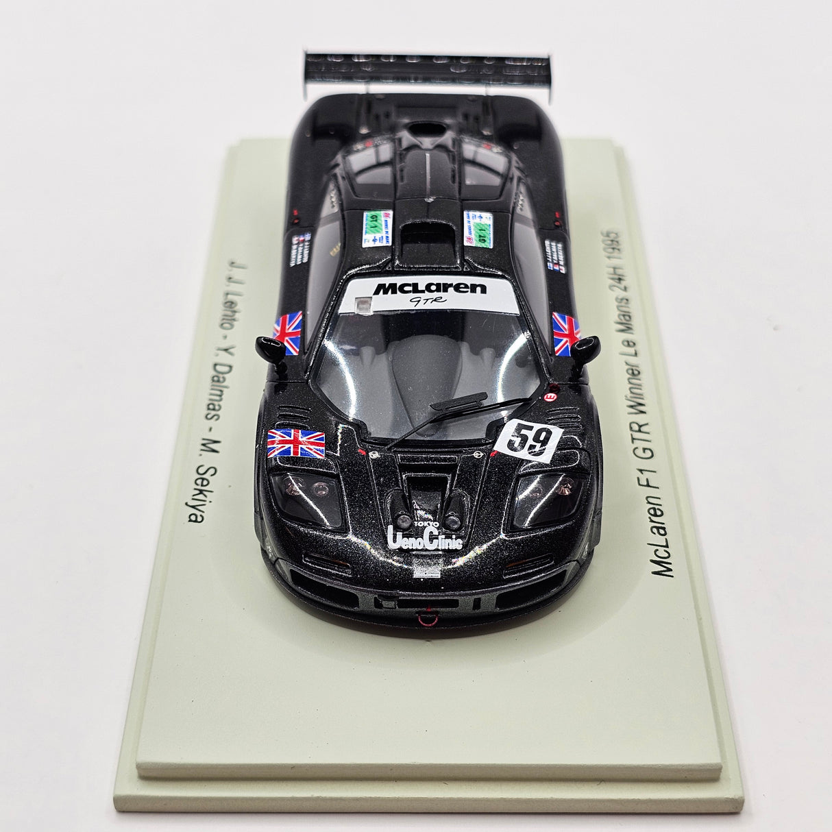 Spark McLaren F1 GTR #59 Kokusai Kaihatsu Racing 24Hrs Le Mans 1995 Winner 1/43 Scale