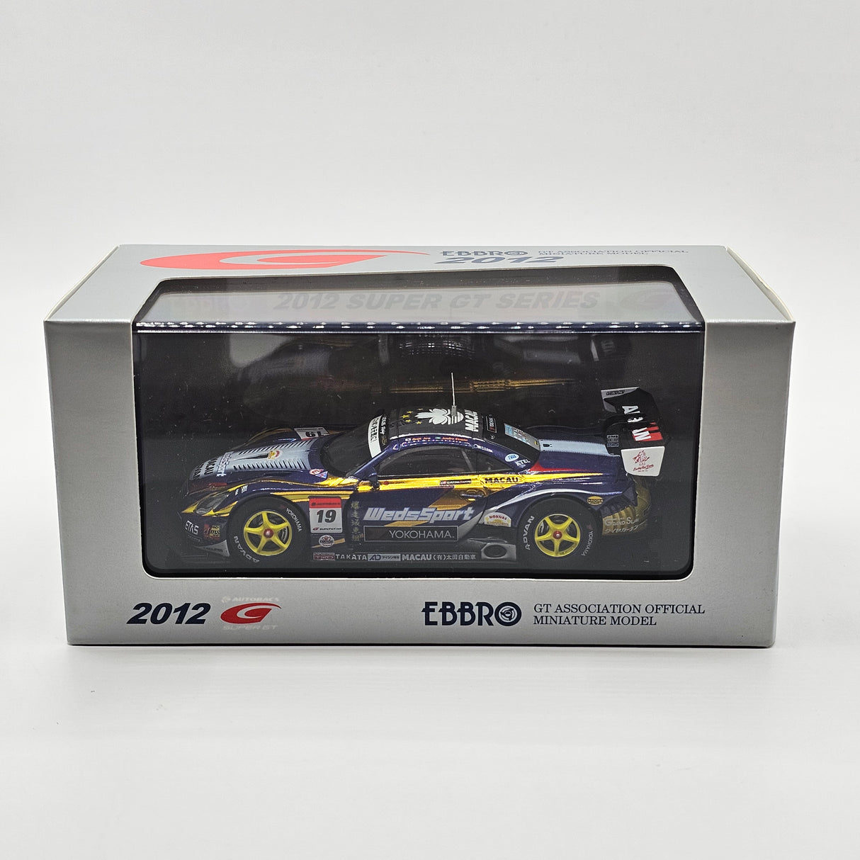 EBBRO Lexus SC430 #19 Lexus Team WedsSport Bandoh Super GT GT500 2012 1/43 Scale
