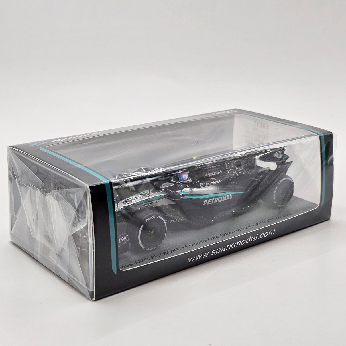 Spark Mercedes W16 #12 Kimi Antonelli Canadian F1 GP 2025 3rd 1/43 Scale S9617