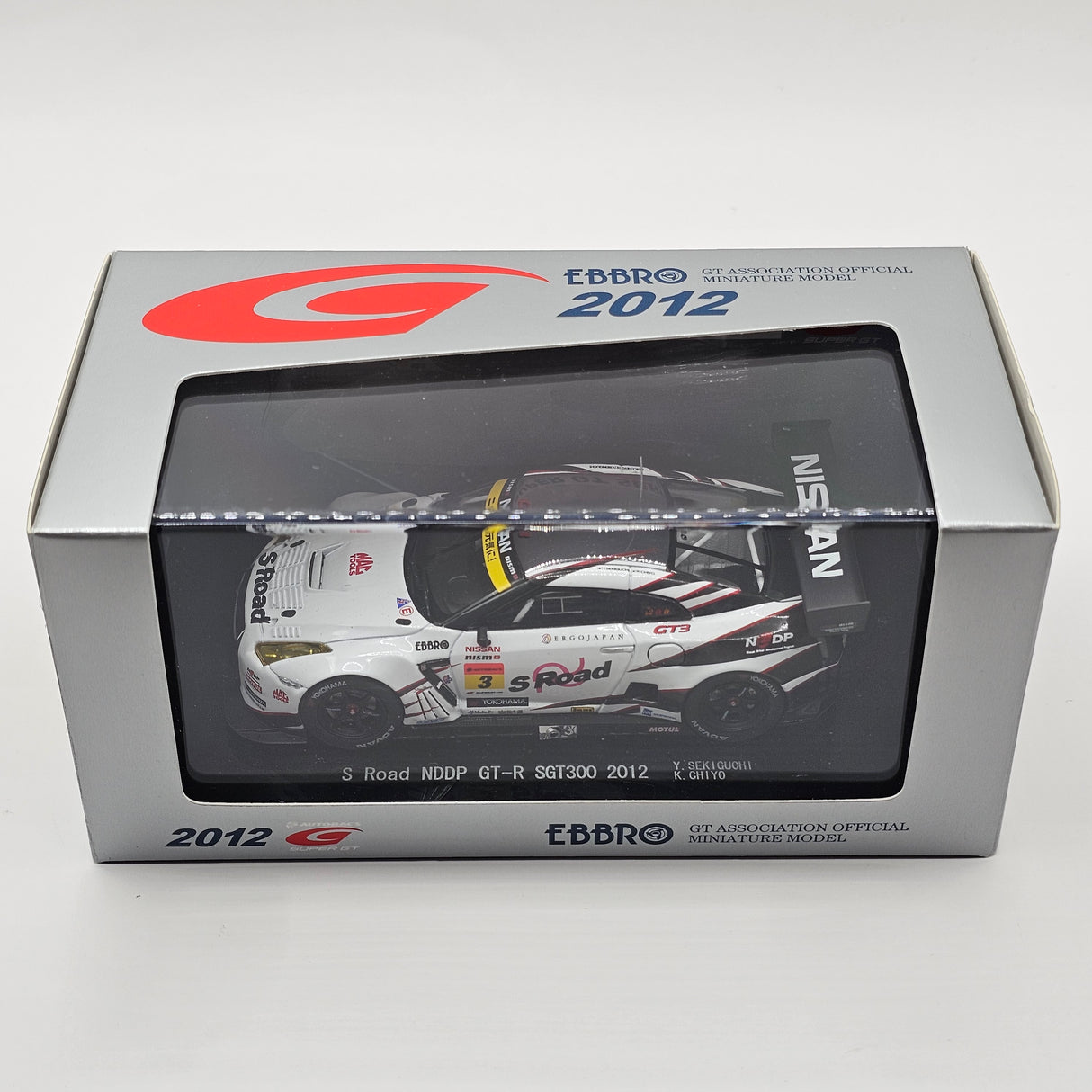 EBBRO Nissan GT-R #3 S-Road NDDP Super GT GT300 2012 1/43 Scale